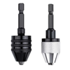 2PCHex Shank-Black and White Keyless Drill Chuck Adapter For Easy Bit Changes Available In Electric Grinder,  Nail Mach