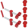 2PCS 20mm MFT Table Workbench Bench Dog Clamps Woodworking Clamps Hole Clamps with 4 Bench Dogs Adjustable Workbench Sto