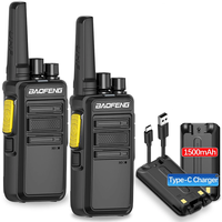 2pcs Baofeng BF-V12D GMSK Digital Analog Walkie Talkie 1-10KM Long Range 16CH Encrypted Call Noise Reduction HD Type-C C