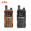 2Pcs Baofeng UV-17 Pro GPS Handheld Walkie Talkie Six Bands Wireless Copy Frequency Flashlight Type-C Charger Ham Transc