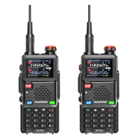 2Pcs BAOFENG UV-5RH PRO Walkie Talkie 10W GPS 640 Channels Type-C Charging NOAA Weather Radio EU Plug