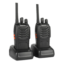 2pcs Baofeng Walkie Talkie BF-88E PMR 0.5W 16CH UHF 446.00625-446.19375MHz 12.5KHz Channel Separation with Charger