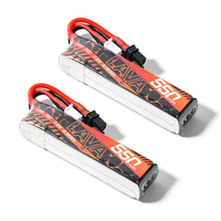 2PCS BETAFPV LAVA 2S/3S/4S 550mAh 75C Battery XT30 for Meteor85/Pavo Pico/Pavo20/Pico FPV Racing Drone