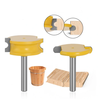 2PCS Canoe Flute and Bead Router Bit Set Precise Cutting Tool Ideal For Decorative Edges Long-Lasting Performance 1/2" 1