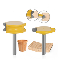 2PCS Canoe Flute and Bead Router Bit Set Precise Cutting Tool Ideal For Decorative Edges Long-Lasting Performance 1/2" 1