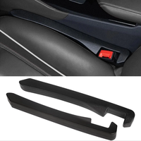 2PCS Car Seat Leak-proof Plug Strip Seat Storage Box Car Seat Gap Plug Car Seat Gap Filler with Seat Belt Holes Car Gap