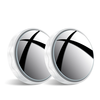 2pcs Car Suction Cup Mount Auxiliary Rearview Mirror 360° Rotating Wide-angle Round Frame Blind Spot Mirror