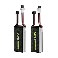 2PCS Flywoo Explorer 7.6V 1000mAh 2S 80C LiHV Battery XT30 Plug for Happymodel Mobula 8 Sub250 Nanofly20 Mobula8 TinyGo