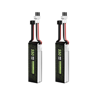 2PCS Flywoo Explorer 8.7V 550mah 80C 2S HV Lipo Battery XT30 Plug for Micro Quad Flywoo Flybee 16 FlyLens 85 HDFlylens