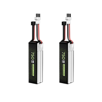 2PCS Flywoo Explorer 8.7V 750mAh 2S 80C HV LiPo Battery XT30 Plug for Tiny Quad Flywoo Flybee 16 FlyLens 85 HD Flylens75