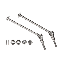 2PCS HBX 2996A 1/10 RC Car Parts Metal Universal Front Drive Shaft Vehicles Models Spare Accessories T2111