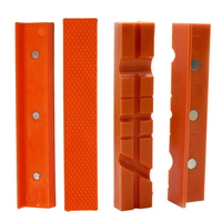 2PCS Magnetic Soft Pad Jaw Rubber for Metal Bench Vise Machine Tools PPT Material with Embedded Magnets Plain Weave and