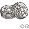 2PCS MJX 14301 1/14 RC Car Original Parts 1415A1 14301 Rubber Tires 1415A2 14302 Rubber Tires 1415B1 14301 TPR Tires 141