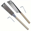 2PCS Pull Saw Set 24inch Double-Edge Saw 10/18 TPI 20inch Single-Edge Saw 14 TPI SK5 Steel Blades for Carpentry DIY Wood