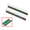 2pcs Raspberry Pi Pico Colorful Pin Header 20 Pins 2.54mm Spacing Gold-Plated Pins Quick Pin Identification Easy Solderi