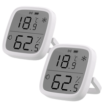 2Pcs SONOFF SNZB-02D LCD Smart Temperature Humidity Sensor APP Real-time Monitoring Work with ZB Bridge-P/ ZB Dongle/ NS