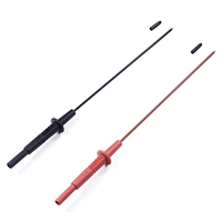 2PCS Universal Multimeter Test Probe 4mm Banana Plug Design Extended Length for Electrical Automotive Repair and Univers