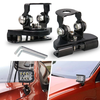2pcs Universal Pillar Hood Adjustable Mounting Brackets LED Work Light Mounting Brackets Holder For Off Road SUV ATV 4WD