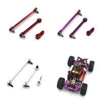 2PCS Upgraded Metal Steering Linkage Rod Servo Arm for Wltoys 284131 284010 284161 K989 K969 1/28 RC Cars Vehicles Model