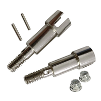 2PCS Xinlehong 9130 9136 9137 1/16 RC Car Upgraded Metal Rear Drive Cup 30-WJ04 Vehicles Model Spare Parts