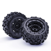2PCS ZD Racing MT16 1/16 RC Car Parts Tires Wheels Rims Pre-Glued Vehicles Models Spare Accessories 16026