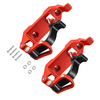 2PCS Zinc Alloy Shovel Mount Brackets for Roof Rack and Wall Mounting Red/Black Easy Installation Car Accessories