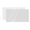 2pcs/Pack for DOBE ROG Ally Handheld Game Console Tempered Glass Screen Protector Anti-Scratch Dustproof Protection Film
