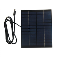 2W Solar Panel Type-C Polycrystalline Silicon High Conversion Efficiency 6V/12V Compact Lightweight for Outdoor Charging
