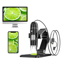 3-in-1 50X-1600X Portable Digital MicroscopeHD USB 8 LED Microscope for Android PC