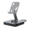 3 in 1 Adjustable Switch Pad Stand USB-C Hub with USB2.0/4K60Hz HD/PD100W Charging Ports for Game Controller Keyboard Mo