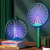3-in-1 Electric Fly Swatter Mosquito Killer Racket Bug Zapper Insect Trap 800mAh USB Charging Foldable Design UV Light I