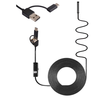 3-in-1 Mobile Phone Industrial Borescope Inspection Built-in 6 Adjustable LEDs Lights 8mm 1280*720 Resolution IP67 Water