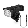 3 in 1 Multifunctional Bike Headlights 12 LED Beads 500Lm Brightness 140dB Bell Alarm 1800mAh Battery Display Power Bank