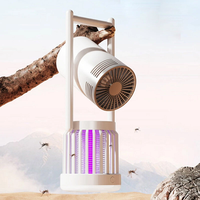 3 In 1 Multifunctional Outdoor Mosquito Zapper With Camping Light & Camping Fan Rechargeable UV Mosquito Killer Lamp Nig
