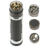 3 In 1 Portable Double Tube Manual Plastic Grinder Cigarete Grinder Making Machine Dry Herb Spice Grinder Smoke Box