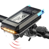 3 in 1 Smart Bike Headlight 800Lm Brightness 2000mAh Battery IP65 Waterproof with Speedometer Horn LED Bike Lamp Cycling