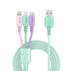 3-in-1 Universal USB-A to Micro/iP/Type-C Cable Fast Charging Copper Core Line 1.2M Long for iPhone 15 14 13 Pro for Hua
