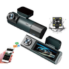3 Lens 1080P WiFi WDR Dash Cam 3.16 Inch IPS Screen Front Interior Rear Car Driving Recorder Camera 170° Wide Angle Nigh