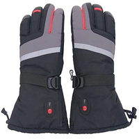 3-mode Adjustable Temperature Electric Heated Gloves Winter Thermal Heating Gloves with Adjustable Elastic Wrist Strap H