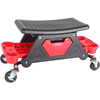 300Lbs Capacity Toolly Rolling Mechanic Stool Detailing Garage Roller Chair Creeper Seat with Pull Out Storage Drawer fo