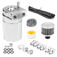 300ML Oil Catch Can Kit Universal Gas Recovery Pot Reservoir Tank Air Filter