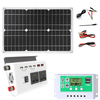 300W Power Inverter DC 12V to AC 220V Modified Sine Wave Inverter with 25W Solar Panel and 50A Solar Charge Controller f