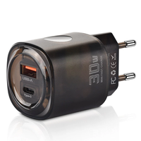 30W 2-Port USB PD Charger USB-A+Type-C PD QC3.0 Fast Charging Wall Charger Adapter EU Plug US Plug for Huawei Mate XT fo