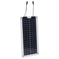 30W Polycrystalline Solar Panel 12V 18V Battery Clamp Dual USB Interface Solar Board with Controller Solar Cells for RV