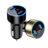3.1A 2-Port USB PD Car Charger Adapter Dual USB-A Fast Charging with Digital Display for iPhone 12 13 14 14 Pro 14 Pro M
