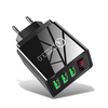 3.1A 3-Port USB Charger Digital Display Fast Charging Wall Charger Adapter EU Plug for iPhone13 14 14 Pro Max for Huawei