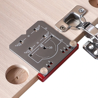 35mm Aluminum Alloy Hinge Jig Carpentry Tool for Concealed Hinges Drill Guide Locator Woodworking Cabinet Door Installat