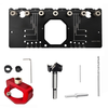 35mm Hinge Punch Locator Hinge Jig Cabinet Hardware Jig Shelf Pin Drill Guide Aluminum Alloy Hole Opener for Door Concea