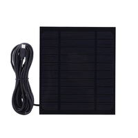3.5W 5V Solar Panel Charger Micro USB 150x130mm Monocrystalline 22% High Conversion Efficiency Portable Solar Charger fo
