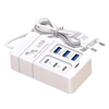 35W 6-Port USB PD Power Strip 3USB-A+3USB-C PD Fast Charging Rack Charger EU Plug US Plug for iPhone 15 14 13 Pro for Hu